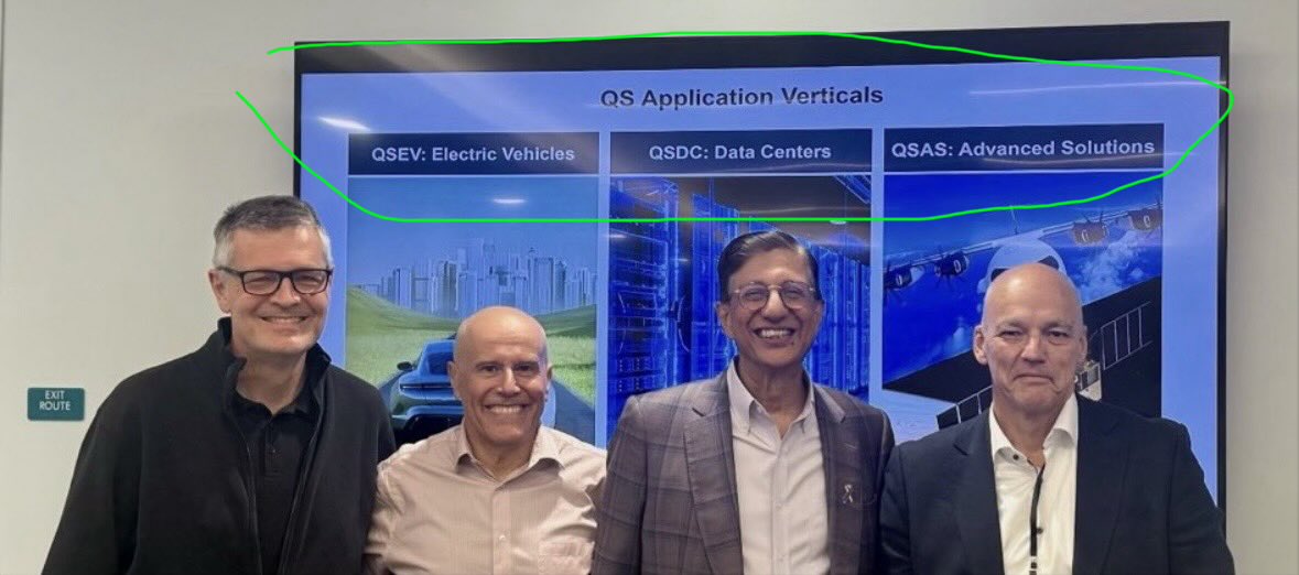tistq8's tweet photo. 🚨 $QS
- QSEV – Electric Vehicles
- QSDC – Data Centers
- QSAS – Advanced Solutions (Aerospace & Defense)

QuantumScape is no longer just building EV batteries — it’s developing a breakthrough lithium-metal solid-state platform with the potential to transform multiple high-value industries. The opportunity is expanding far beyond expectations.