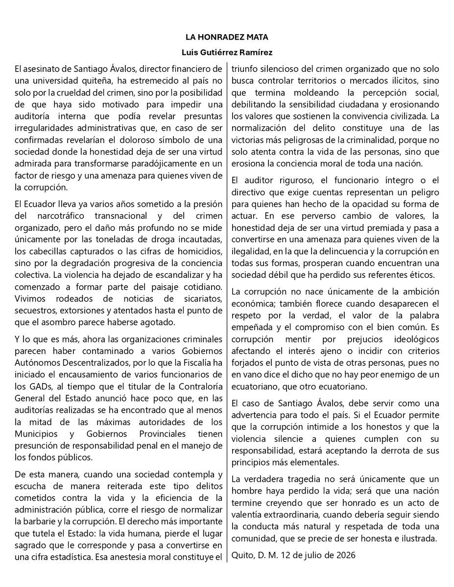 LuisGut53855795's tweet photo. José de la Gasca Galo Plaza Lasso Azucena Mora
#gdoadn #PlanificaciónEc Agradezco
#gobiernoparaelpueblo #71MillonesDeAtraco
Comisión de Fiscalización Fricio Caicedo #EcuadorSeguro Unidad Popular https://t.co/5hC8q23uph
