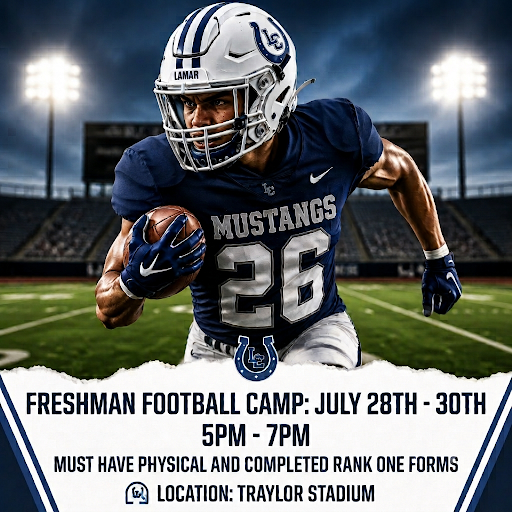LCHS_Mustangs's tweet photo. Class of 2030: #TheStable is calling!! 🐎 It’s time to lock in, punch the clock, and earn your respect on the field. #TheBlueprint starts here. Don't just show up—make your mark from day one. Let’s get to work! ⚔️🏈 #WinTheDay #ClassOf2030 #EarnIt #LockIn https://t.co/1T9hzM6ZFo