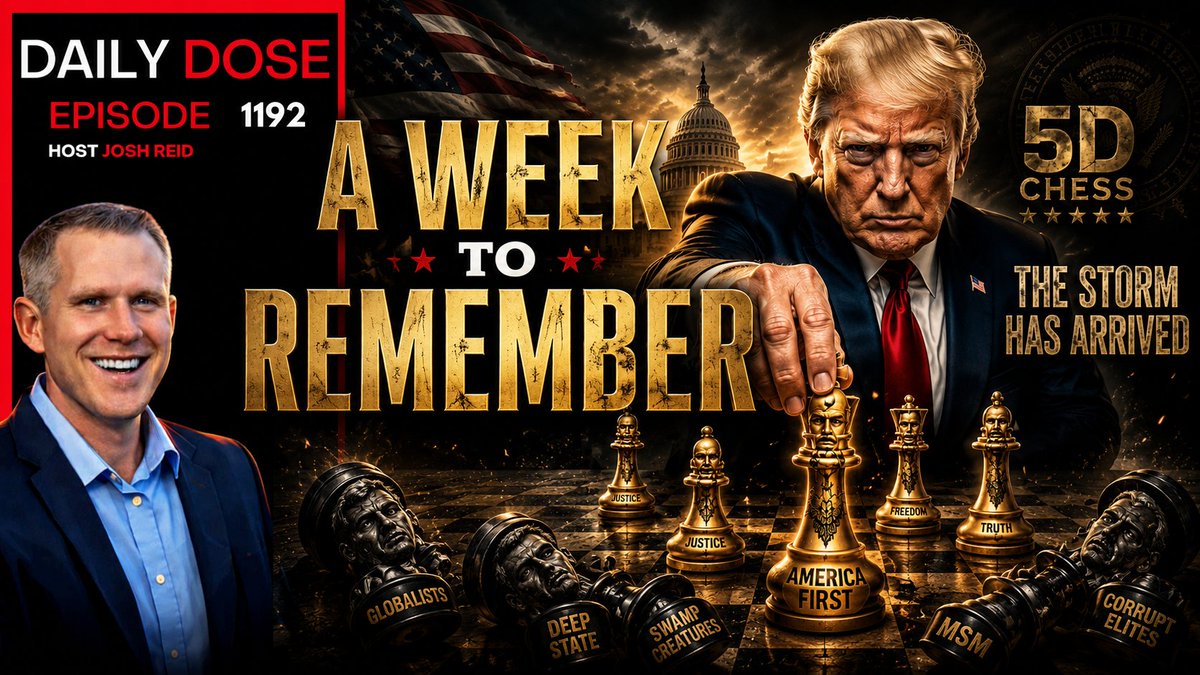 realjoshuareid's tweet photo. Live at 9:00PM EST - A Week To Remember | Ep. 1192 The Daily Dose
Rumble

https://t.co/cDkyxp1xTt

Facebook

https://t.co/ZnSXjCHAQ4

X

https://t.co/BdKN3jV3Of

YouTube

https://t.co/6JQemeoywv https://t.co/MlqcSAaqlR