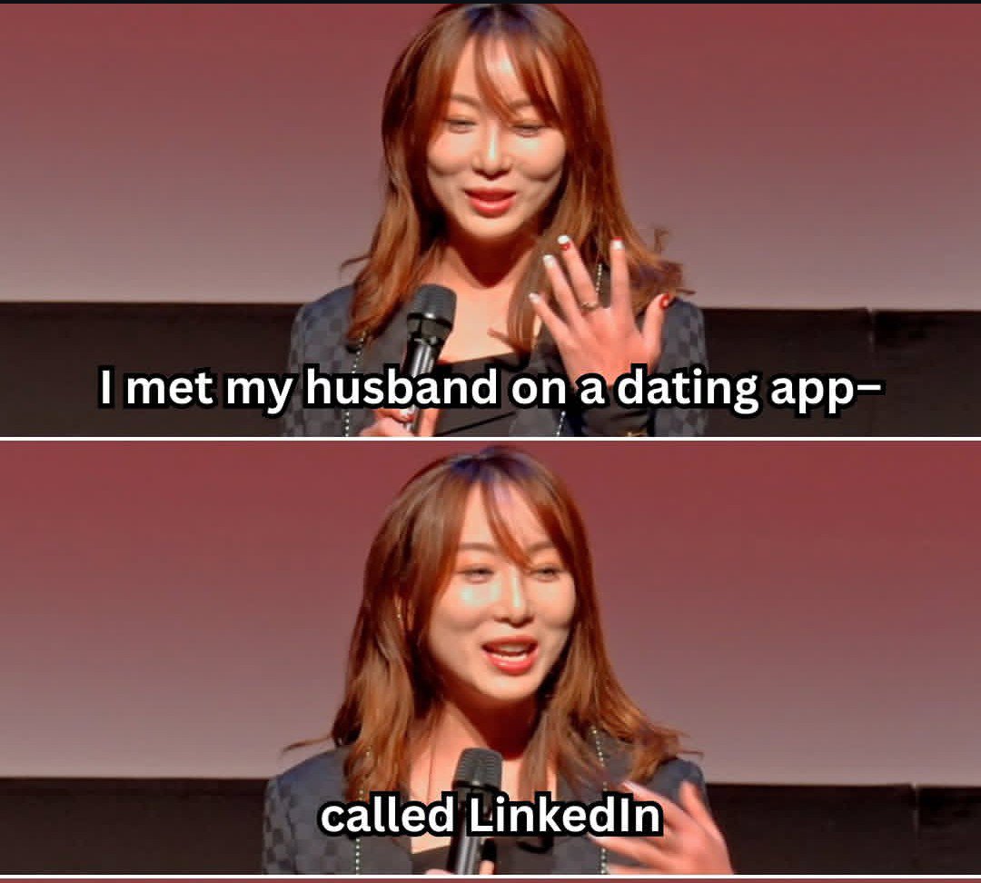 abbeyzic's tweet photo. Linkedin don turn Tinder now? https://t.co/wofNz5EwFI