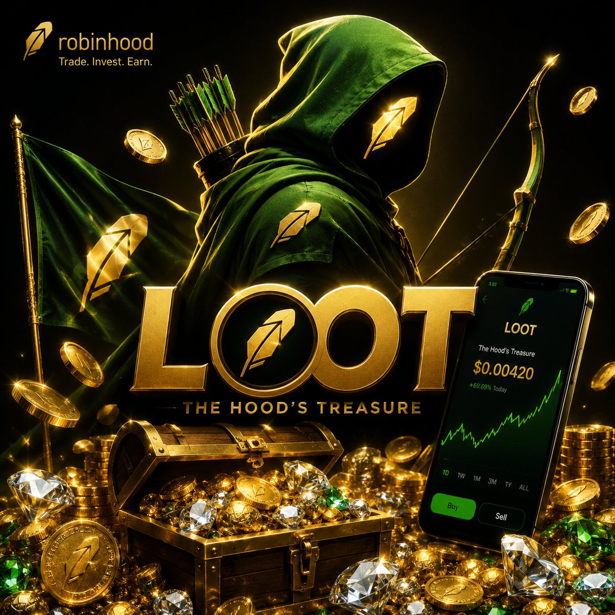 RHLoothood's tweet photo. 💰 Gold attracts attention.

💎 Diamonds hold value.

🏹 LOOT is building both.

Every new holder strengthens the treasury.
Every raid grows the movement.
Every milestone proves this is more than hype.

The richest kingdoms weren't built overnight

The Hood keeps stacking. https://t.co/L3bFNcNu8o