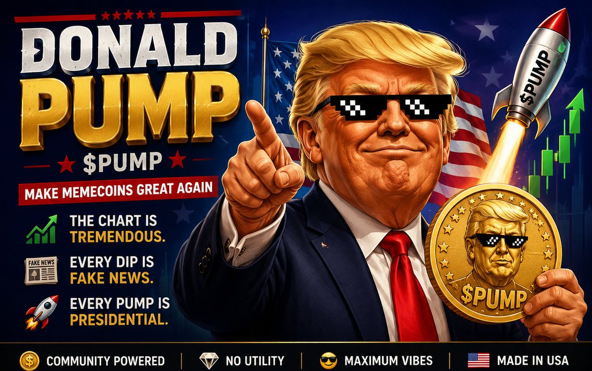 OOGAWOJAK's tweet photo. 🚨 THE BIGGEST MEMECOIN  HAS ARRIVED. 🚨

Introducing $PUMP 🇺🇸🔥

The chart is TREMENDOUS. Every dip is FAKE NEWS. 📈
💰 No utility.
😂 100% memes.
🚀 Community-powered.
🐸 Built for degens.

MAKE MEMECOINS GREAT AGAIN! 🇺🇸
$PUMP #Crypto  #PumpFun #Solana #btc https://t.co/kYQN032T55