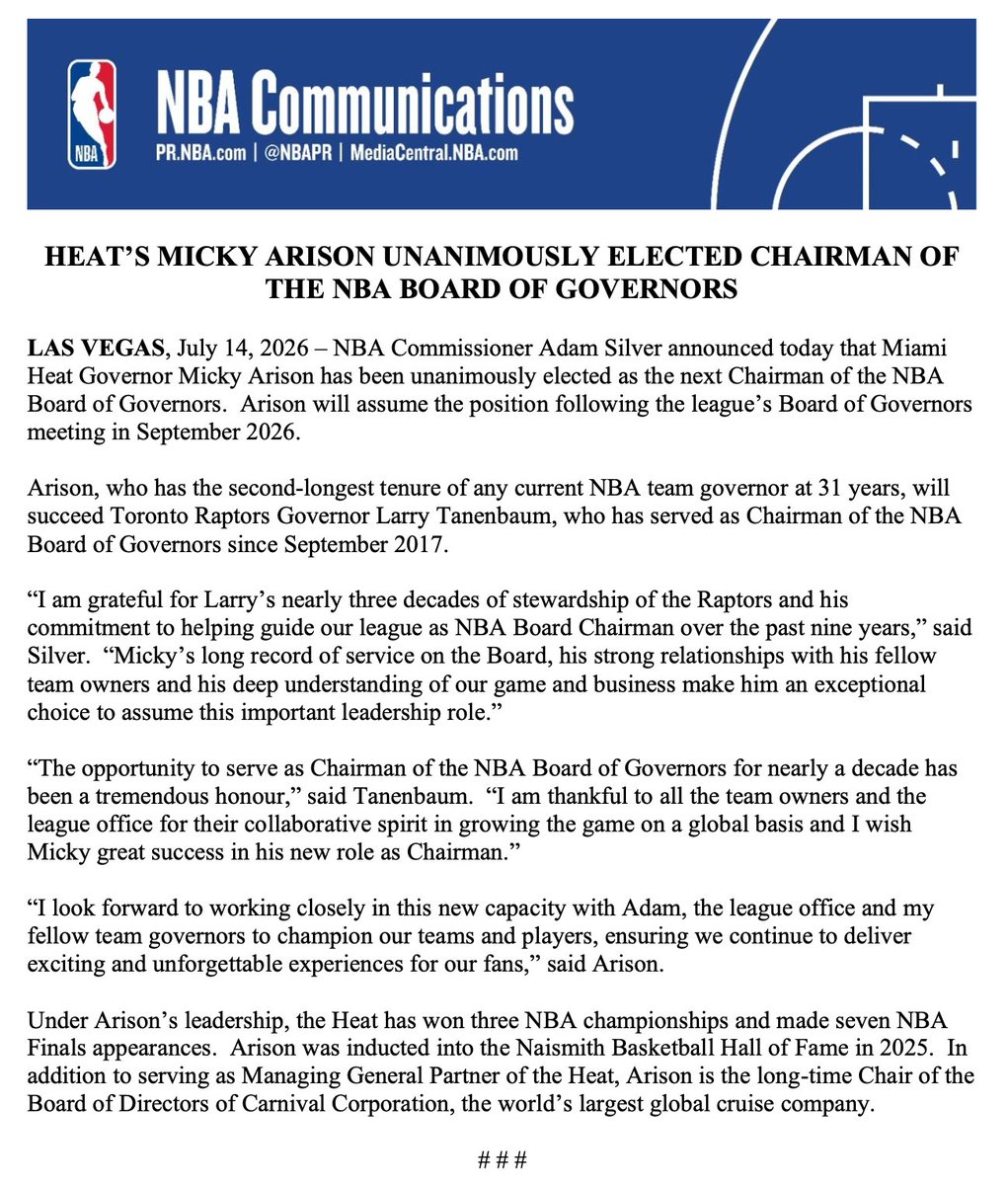 NBA Communications tweet media