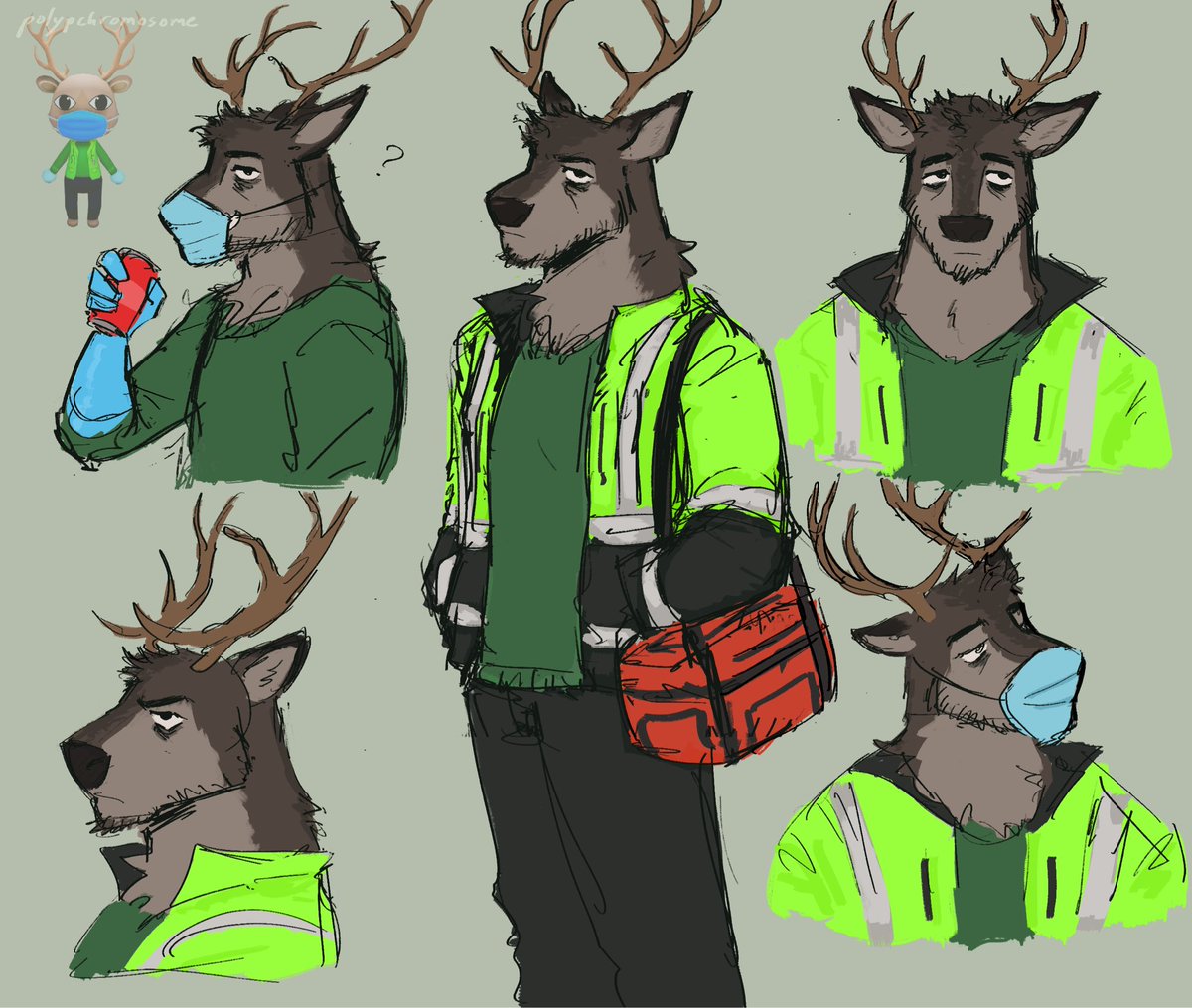 polypchromosome's tweet photo. experimenting with how i draw paramedic from animal hospital. just a tired, chill guy in my eyes
#animalhospital https://t.co/Y9Ran6emGJ