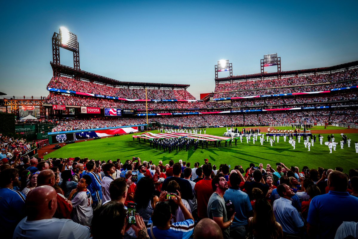 PhilliesCBP's tweet photo. The perfect setting for this great game of ours https://t.co/VWk7oqqYPT