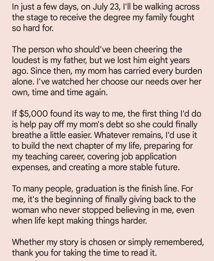 vnriyel's tweet photo. @Romer First of all, thank you, @Romer, for creating an opportunity that could genuinely change someone's life. Reading stories is one thing, but taking the time to understand the people behind them is another and I appreciate that💞 https://t.co/tQq6iQSfGS
