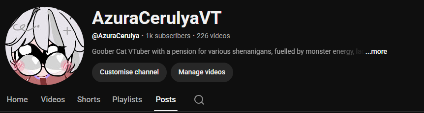 AzuraCerulya's tweet photo. When I started Creating content I only really did it to make some friends and I can't believe I'm saying this but we hit

1K SUBSCRIBERS ON YOUTUBE. 

This is actually one of the craziest achievements I have in my life and I am so incredibly happy to share it with you all tonight. Love you all, thank you all ❤️❤️❤️