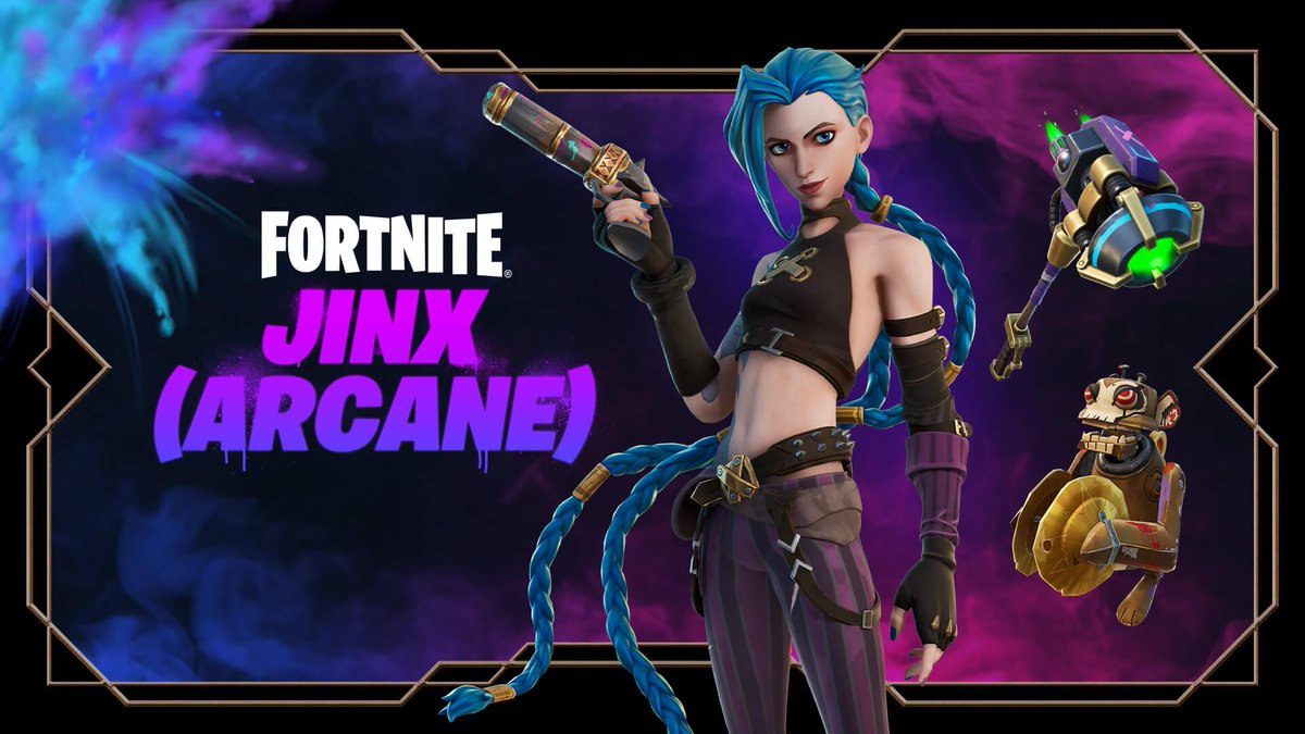 JinxArcanehehe's tweet photo. 🎉 Day 28 of asking @Fortnite and @RiotGames to bring back Arcane Jinx &amp; Arcane Vi to the Item Shop. 💙💥
28 days of asking. Still hoping to see them return.
#Fortnite #Arcane https://t.co/yP0cMtYeig