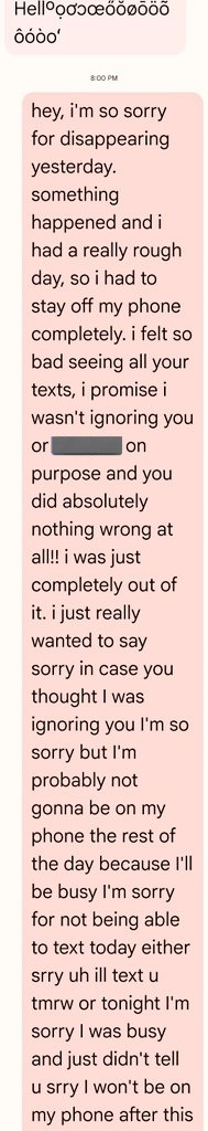 Meru_Chan14's tweet photo. I genuinely feel sick why is she apologizing she did nothing wrong I'm gonna puke https://t.co/KVX8gsFfci