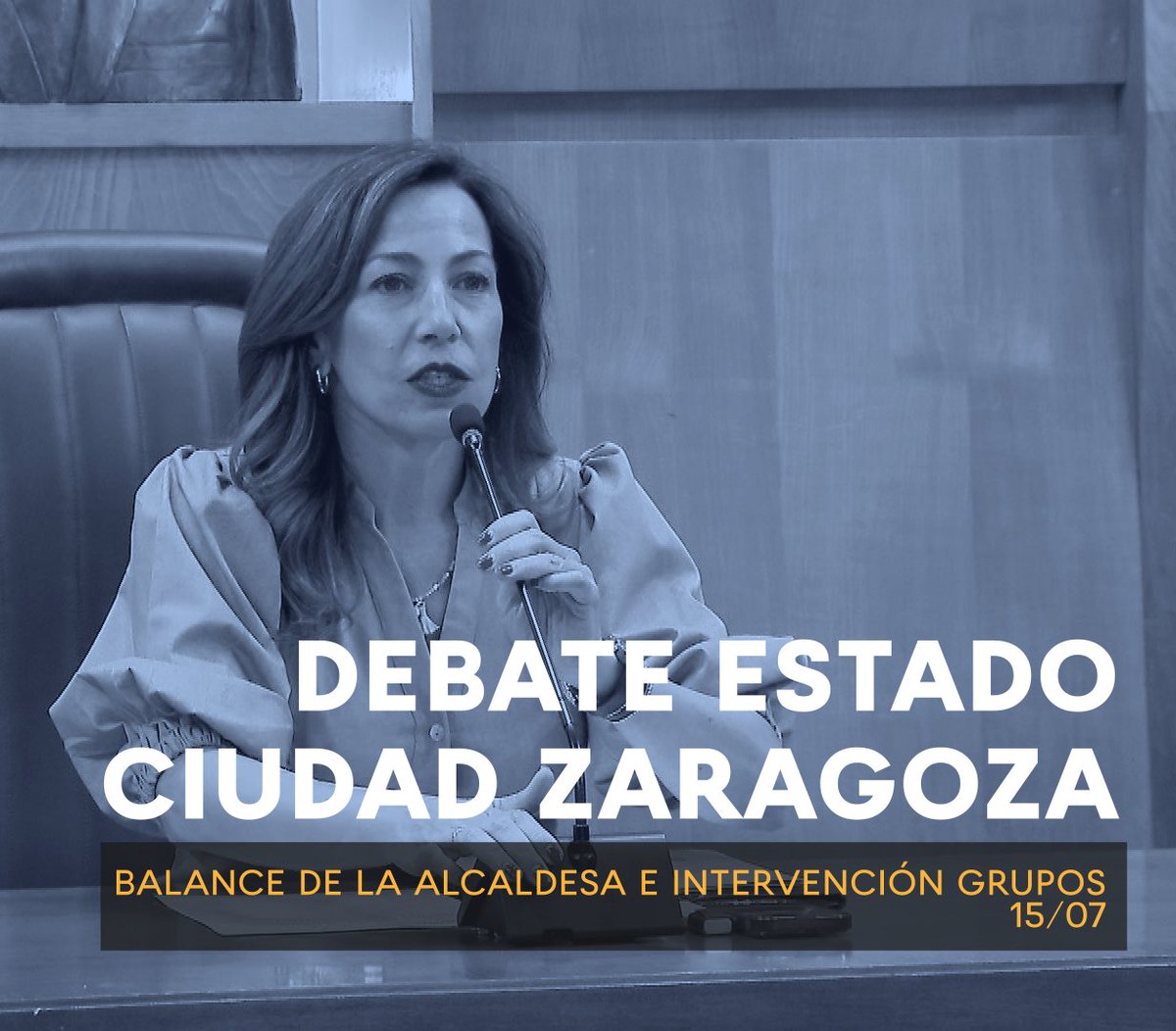 aragon_play's tweet photo. Emitimos el debate sobre el estado de la ciudad de Zaragoza 

➡️ El Ayuntamiento de Zaragoza celebra los días 15 y 16 de julio el debate sobre el estado de la Ciudad.

🕙 Miércoles 09:55

En directo 👇
🔴 https://t.co/PaJHiXuJUr
🔴 o en nuestra nueva aplicación Aragón Play. https://t.co/jnNITbehS2