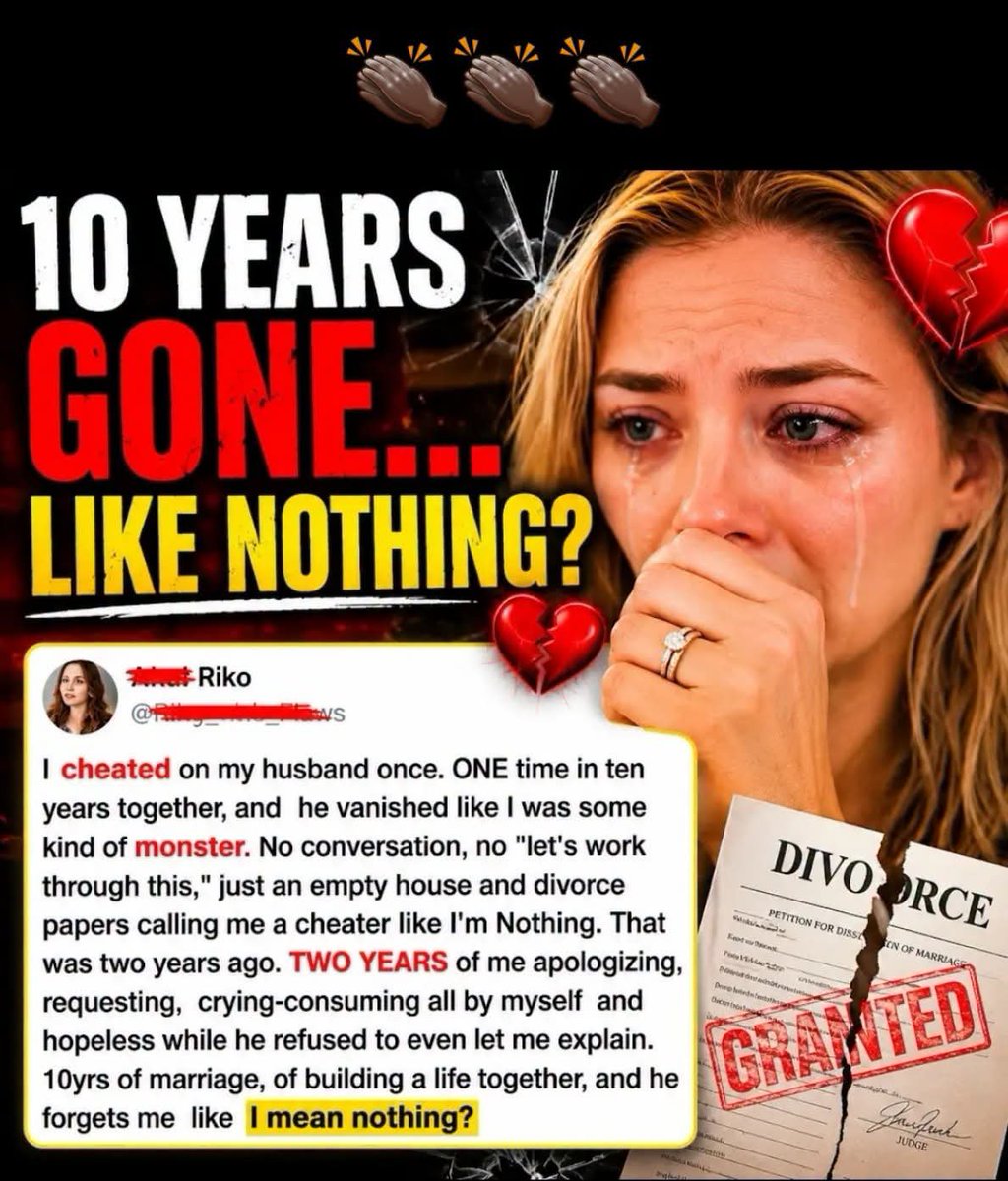 cute_neye's tweet photo. This is how men should handle cheating wives.

One time was one time too many.

Your choice, his decision. Live with it and move on.

Once you lay with another man, it's done. It's like a stranger picking up your burger and taking a bite out of it and then giving it back to you. https://t.co/D1l8tCjBjj