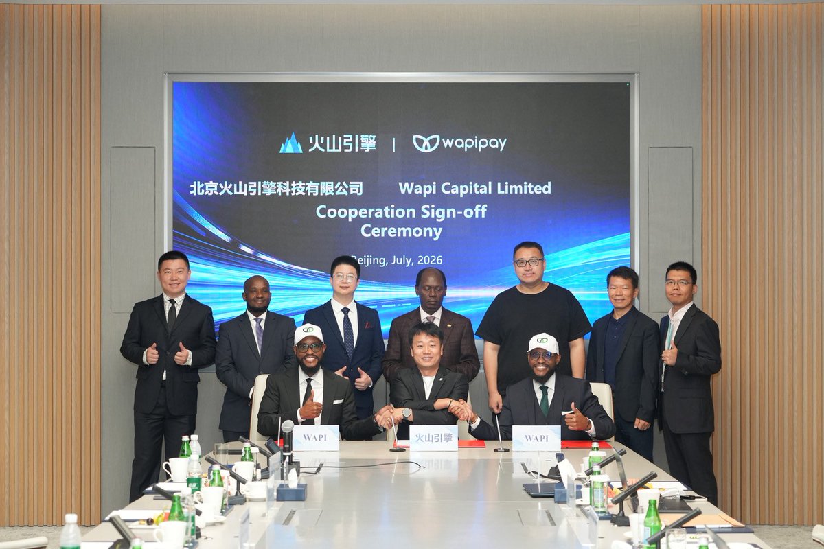 honkabogo's tweet photo. Today in Beijing, I witnessed the signing of a partnership that opens a real door for young creators across Kenya and Africa to a market of over a billion people, anchored on the MoU between Kenya and China. WAPI Group and Volcano Engine, ByteDance's cloud and AI arm (the company behind TikTok), will Base the creator platform Tazama here in Kenya, giving our young people the AI tools, localisation support and payment systems to earn from their talent and reach China and other global markets from home.

This is also a genuine cultural exchange. Just as our creators gain access to global platforms, African stories, music and content will reach audiences in China, a digital market of over a billion people where Volcano Engine already holds close to a 50 percent share. It is a powerful engine for digital tourism too, showcasing Kenya's landscapes, heritage and culture to the world and drawing visitors to experience them firsthand. Kenya sits at the gateway to a continental market of some 1.5 billion people, and the partnership will also support African language content, starting with Kiswahili, so our stories and voices travel the world without losing who we are.

The future of work for our youth is digital, and the Ministry will keep providing the enabling environment, partnerships and skills pathways to make sure the opportunity reaches as many young people as possible. To every young creator watching: the door is open. Walk through it.