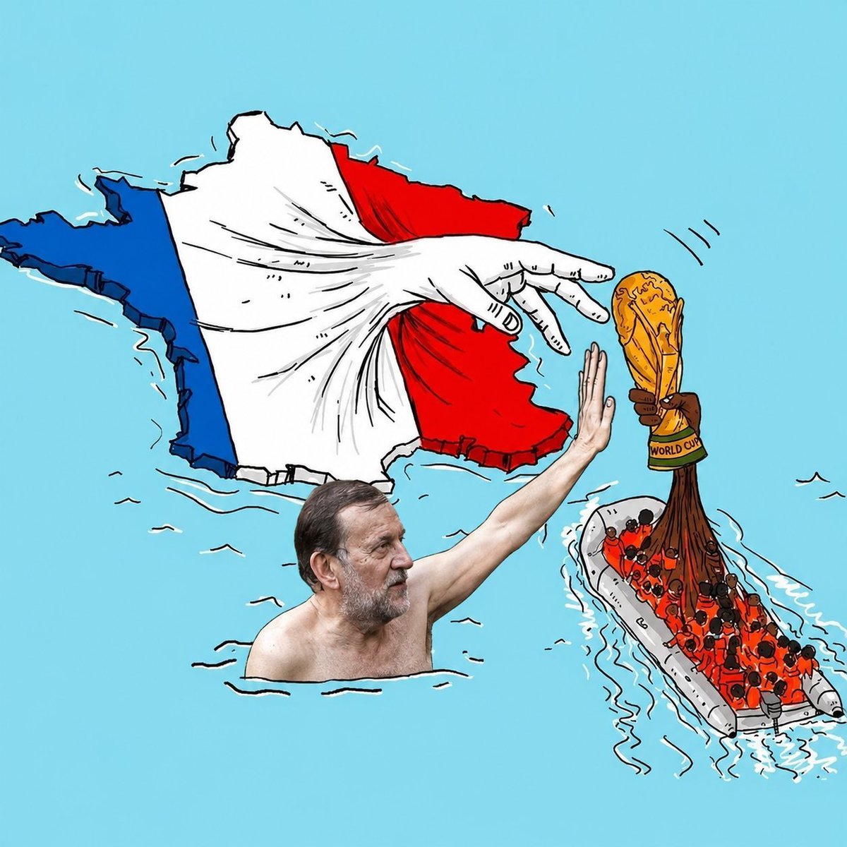 fainisyo's tweet photo. Les memes qui traînent chez les espagnols depuis hier soir. Ça cache même plus son racisme c'est affligeant https://t.co/sptpQf29Xw