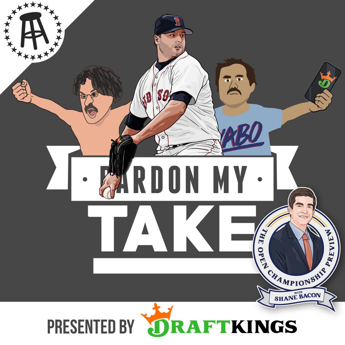 PardonMyTake's tweet photo. PMT 7-15 with Roger Clemens and Shane Bacon is Now Live!

- Electric Home Run Derby
- MLB All Star Week
- Spain beats unbeatable France
- Hot Seat/Cool Throne
- Guys on Chicks + more

Watch or Listen Here https://t.co/yVU85ynoHU https://t.co/CU7PXhca1f