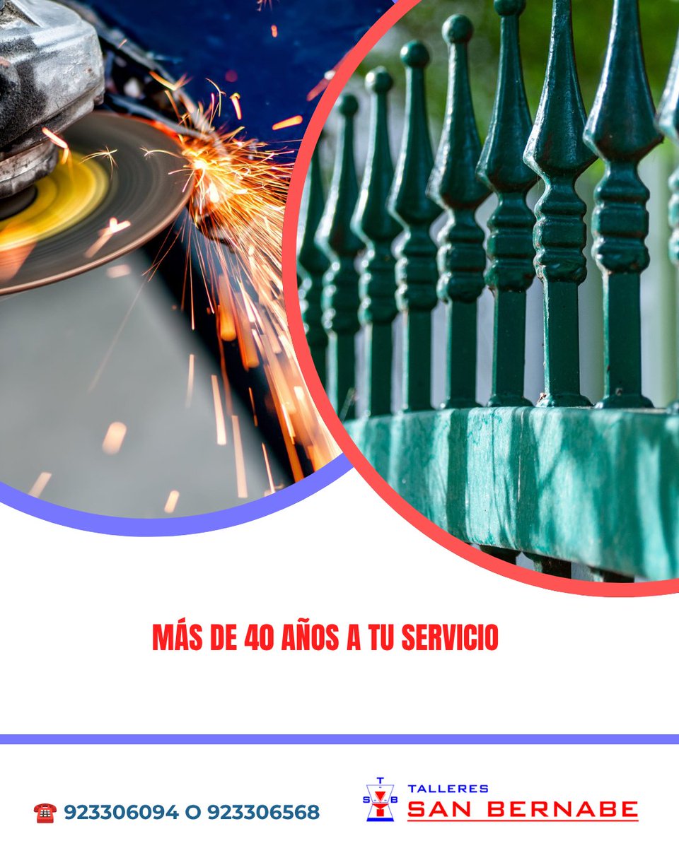 SanBernabeSA's tweet photo. 🏡💪 Ponemos toda nuestra experiencia al servicio de particulares, empresas y comunidades, fabricando trabajos en hierro personalizados.

👉 Realizamos desde rejas, barandillas y cerramientos hasta puertas, estructuras y elementos decorativos.

☎ 923306094 o 923306568 https://t.co/xZrSXzXykX