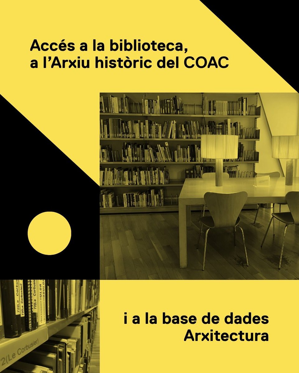 COACatalunya's tweet photo. Tot el que tens com a estudiant d’arquitectura i potser encara no sabies 👀✨

COAC Estudiant t’obre la porta a cultura, comunitat i oportunitats professionals mentre encara ets a la universitat. https://t.co/sa5hnbZT49