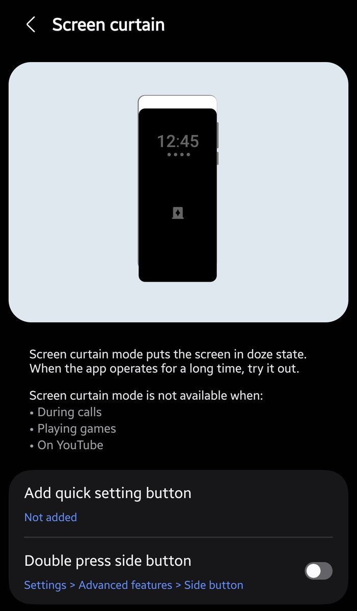 knightaged's tweet photo. Thanks samsung for adding this  👀 !! https://t.co/M73CLEojhC