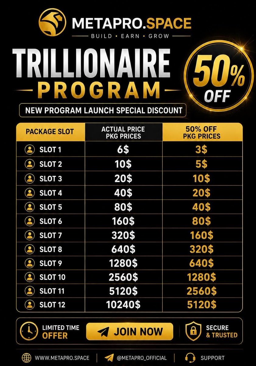 MPSFOUNDATION_1's tweet photo. IMPORTANT📌📌📌📌

FOR FEW DAYS 📣📣📣📣

#trillionaireprogram #mps #metaprospace #mpst https://t.co/TF8hY3XoSX