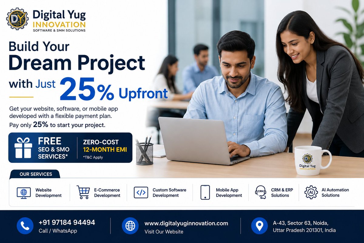 Innovation6638's tweet photo. Build Your Dream Project with Just 25% Upfront.
📞 +91 97184 94494
🌐 https://t.co/UT6tukgZw4
#WebsiteDevelopment #WebDevelopment #CustomWebsite #SoftwareDevelopment #MobileAppDevelopment #Haiwaan #ChristopherNolan #SumeetREClosesToday #AtmanirbharGOLD #SHRMUnConference https://t.co/UEUMhkOBRL