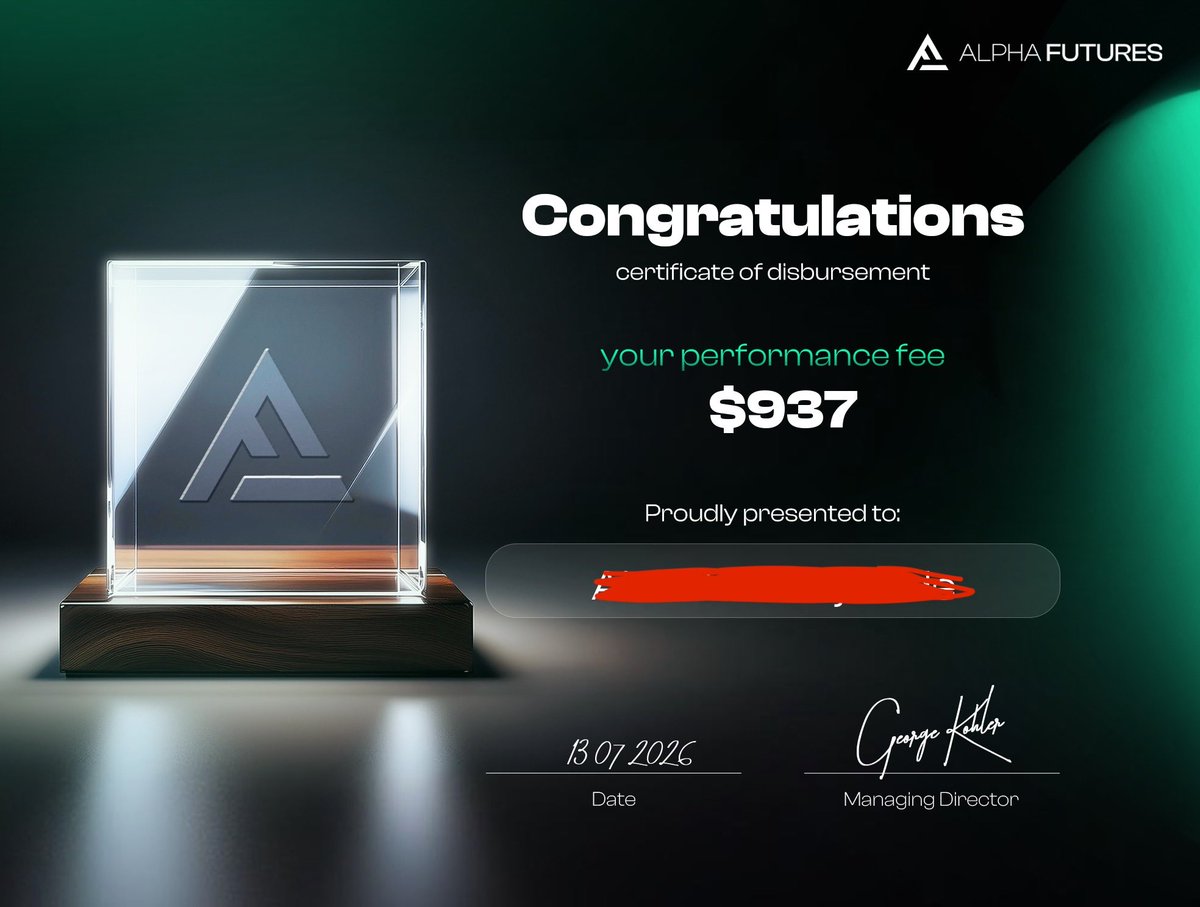 propfirmtrust's tweet photo. Just received my payout from Alpha Future’s Zero Plan today. 💰

With all the recent discussions and rumors going around, I can only speak from my own experience. My payout was processed successfully, and everything went as expected.

It’s fair to ask questions when changes happen, but it’s also important to share real experiences instead of assumptions. So far, my experience with Alpha Future has been positive.

Sharing this for transparency—not financial advice or an endorsement, just my personal experience. Wishing everyone consistent trading and successful payouts. 📈

#AlphaFuture #PropFirm #FundedTrader #FuturesTrading #TraderLife #TradingCommunity #Payout #TradingJourney #RiskManagement #Consistency