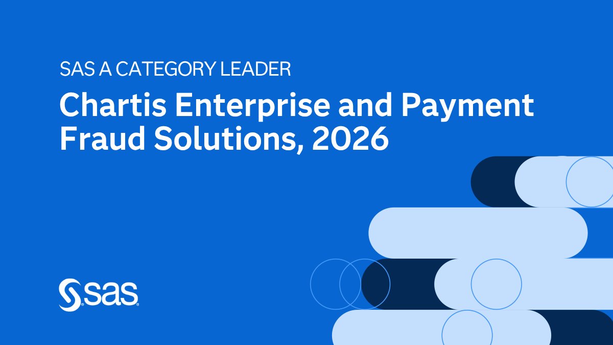 SASAsiaPacific's tweet photo. 📰 SAS earned Category Leader recognition in all three of Chartis’ report quadrants: Enterprise Fraud Solutions, Payment Fraud Solutions and Fraud Platforms. https://t.co/Ec9EFcAmyF https://t.co/TDKOmPNLdf