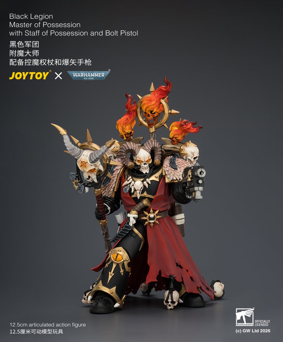 Joytoy_official's tweet photo. Black Legion
Master of Possession
with Staff of Possession and Bolt Pistol
#warhammer40k #warhammercommunity #warhammer #joytoy #toyphotography #toy #toyphoto #actionfigure #actionfigures #joytoyactionfigures https://t.co/ZoLdvf5GDF
