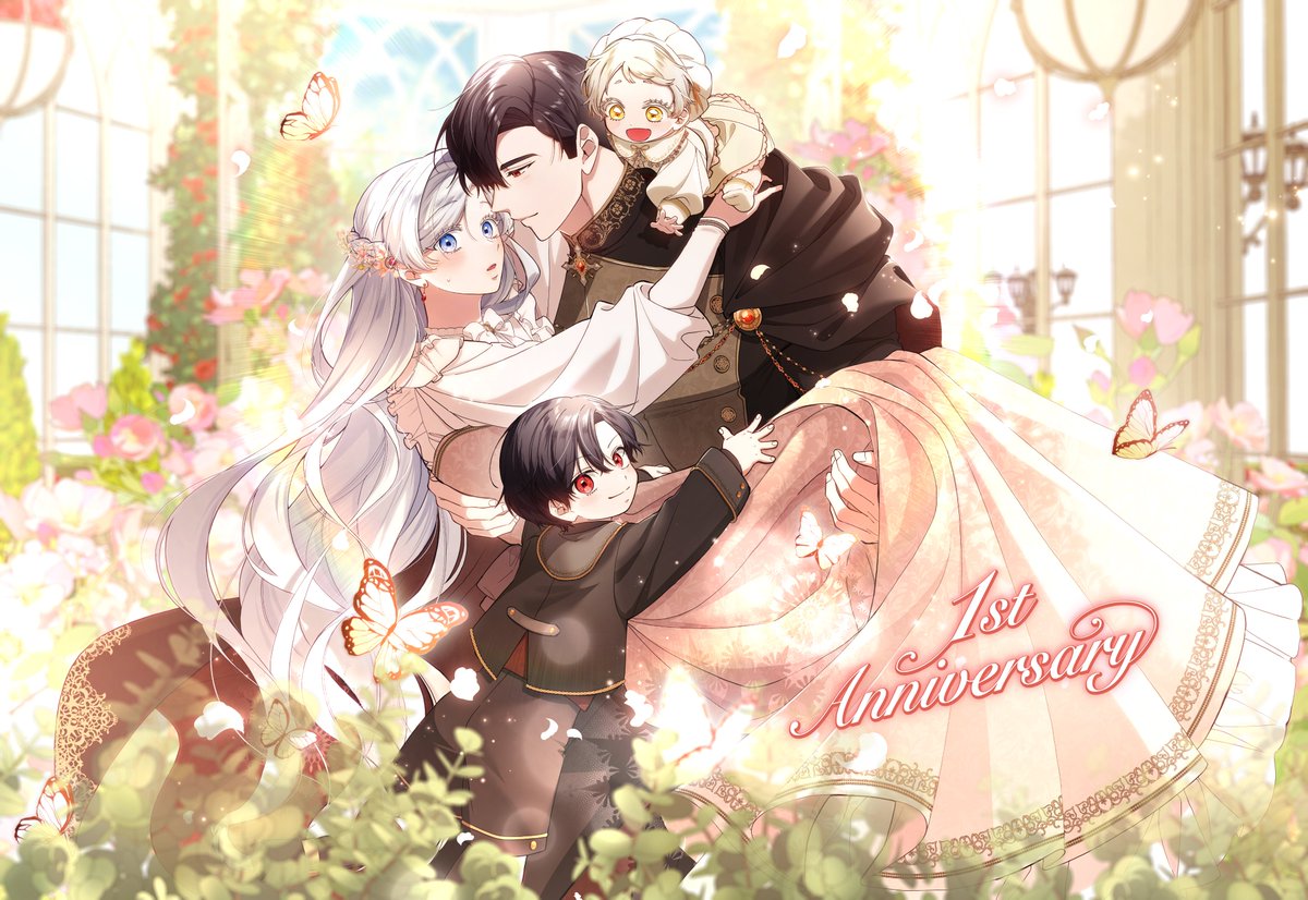 yomeibaby_info's tweet photo. #余命僅かな子どもの継母になりました 
👼🏻連載1周年記念イラストonlyバージョン公開🫧

『余命僅かな子どもの継母になりました』
連載1周年記念イラストonlyバージョンを公開させていただきます🌱

草花に囲まれながら明るい光に包まれる、クラリスたちの美麗イラストを
改めて、ぜひ細部までお楽しみください！🌷

▼作品はこちらから
https://t.co/5zzE3mNDcT