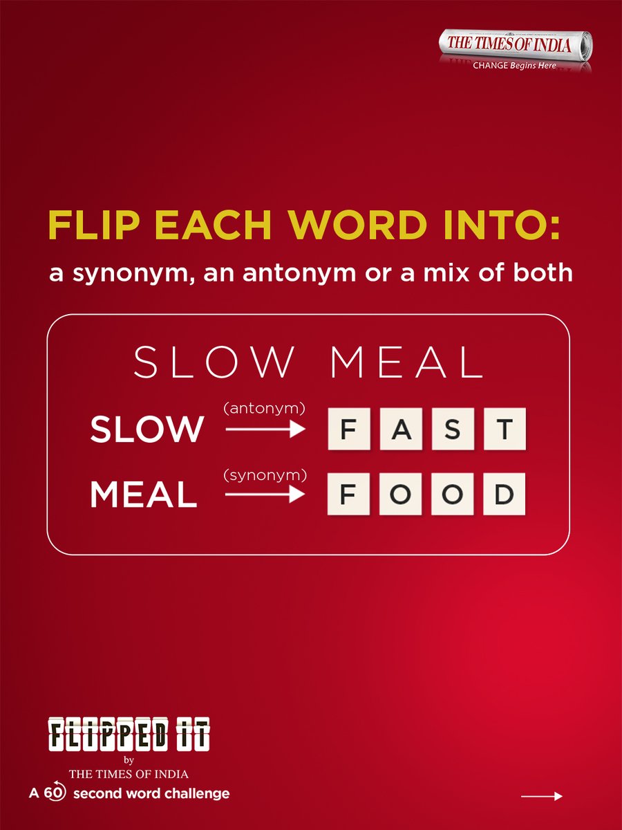 TOINoida's tweet photo. New to #FlippedIt? Start here. Here, we break down how to play the 60-second daily word challenge in #TOI, from scanning the QR code in TOI to flipping the clue words &amp; finding the final phrase. Swipe through, learn the game, and solve your first flip today!   #WordChallenge https://t.co/q68IfRyPuq