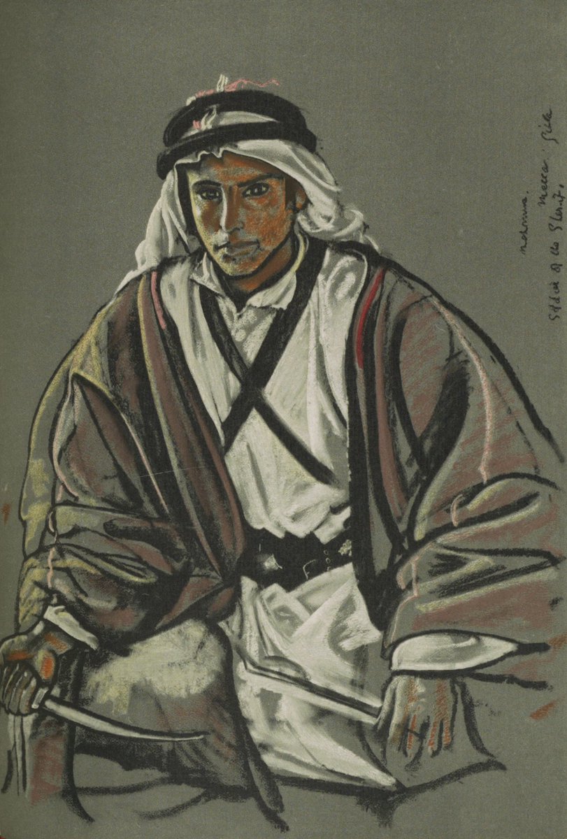 SWANAInsights's tweet photo. Portraits of Hejazi Arabs by Eric Kennington, 1916-1927 🇸🇦 https://t.co/uX4fjuqKCp