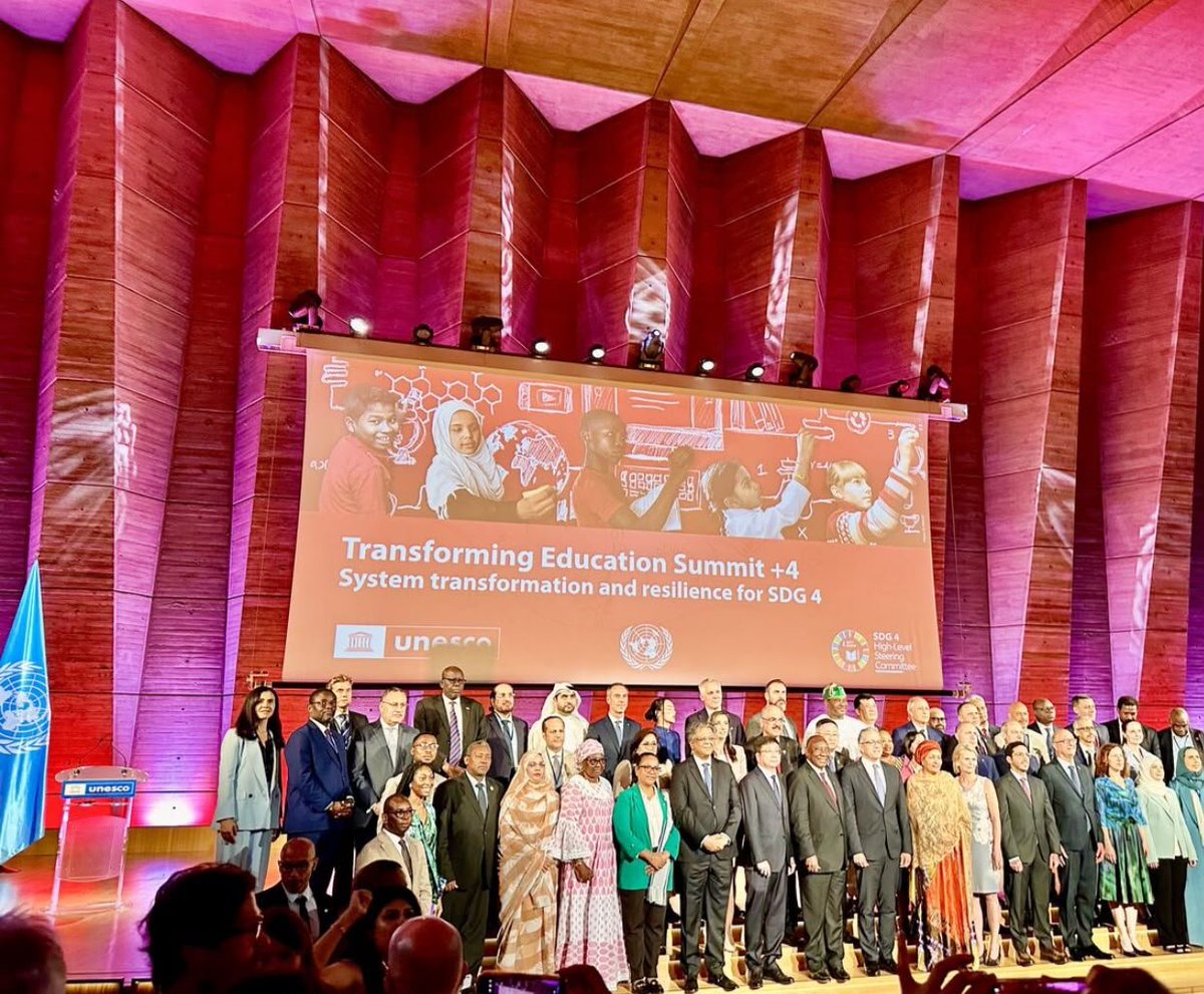 Sarafacdi's tweet photo. Our Executive Director represented the SDG 4 Youth & Student Network at TES+4 and the SDG 4 HLSC Leaders Meeting at UNESCO Headquarters, Paris, delivering a global youth statement on the future of education.
#TESPlus4 #SDG4 #UNESCO #YouthLeadership #EducationForAll #SARAFACDI https://t.co/g37ibi0UYm