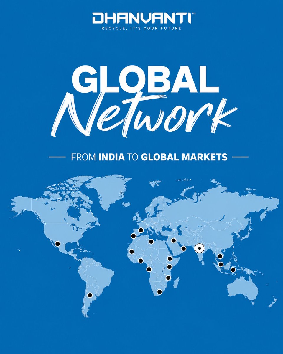 dhanvanti_eng's tweet photo. Every dot on this map represents more than a destination, it represents trust, #Innovation, and successful projects.

🌍 Expanding our #Global footprint.
⚙️ #Engineering smarter #Recycling solutions.

#GlobalPresence  #TurnkeyProjects #AluminiumRecycling #CopperRecycling https://t.co/WliHcvN0OC