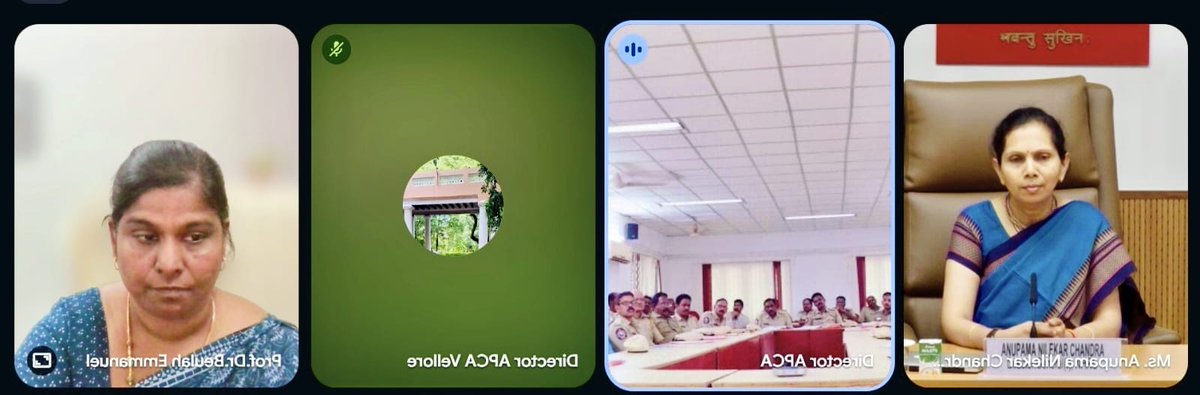 beulahemmanuel's tweet photo. Need and Importance of  Mental Health &amp; Deaddiction in Prisons by Madam Anupama, IPS, DG (Intelligence), NHRC via online for the APCA trainee officers https://t.co/lTYjQ5kJum