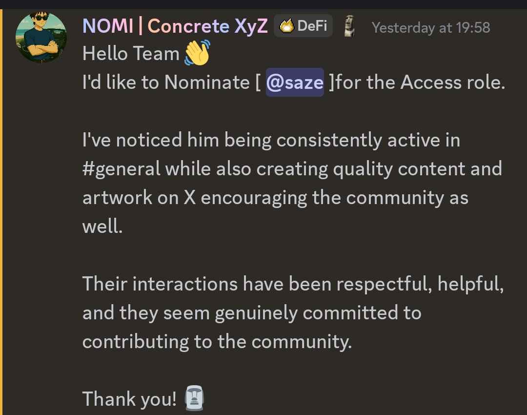 sazexbt's tweet photo. this morning was special for me. woke up to access role upgrade on @ConcreteXYZ xyz, all thanks to my brother @Nomiie143  months of grind finally paid off, feels good to see it recognized

and on top of that, shipped another sketch for concrete

love how it turned out the guy's literally carrying the whole stack on his back: open and decentralized finance up top, yield and security right under it, then liquidity and the infra work holding everything up at the base.

that's honestly the whole point of concrete in one picture

you don't just want yield sitting there, you want it backed by real security, real liquidity, and infra that's actually built to last. 

that's the boring, unglamorous work most projects skip, and it's exactly what we're heads down on.