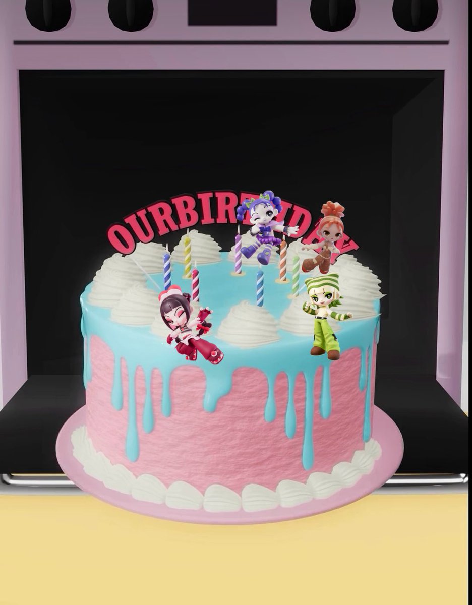 ourbready's tweet photo. 생일초 색상대로 7명 공개라면 이제 하늘색, 노란색, 남색 캐릭터 남았다!

#OURBIRTHDAY #아워벌스데이 #OBD https://t.co/VdFkIqnvjY