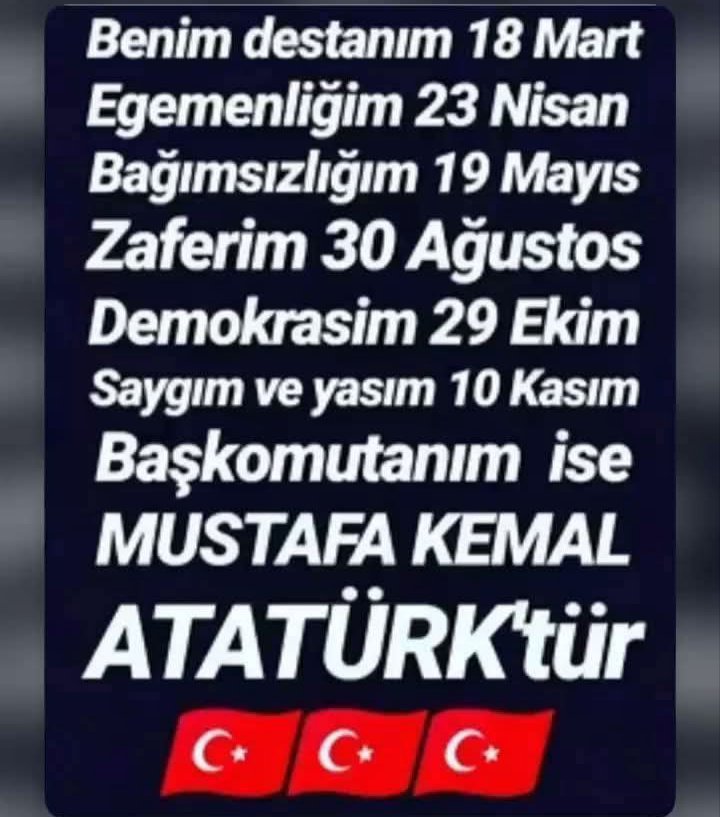 muhalif1919's tweet photo. 15 TEMMUZ BİR KURGUDUR. Bu sebeple imkânı yok benim bayramım olamaz. Benim milli bayramlarım aşağıdaki görseldedir 🇹🇷🇹🇷 https://t.co/zXMjU1nnsV