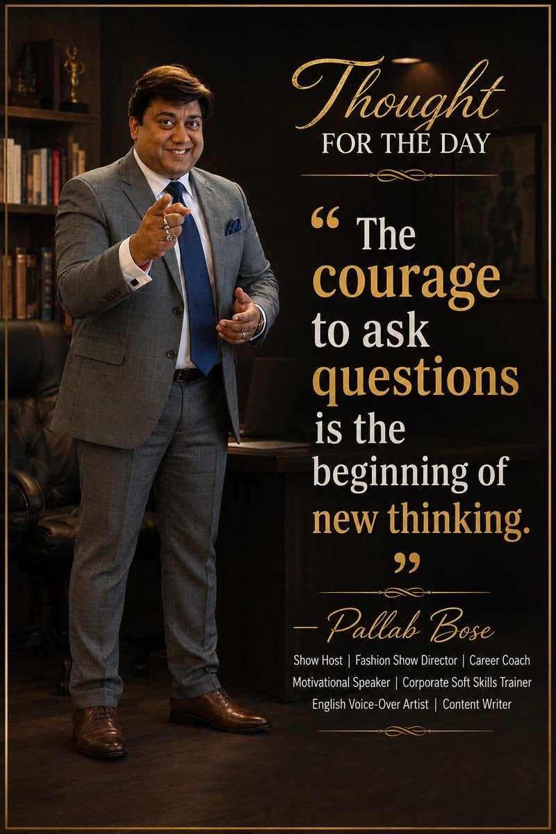 pallabbose007's tweet photo. #ThoughtForTheDay #AskQuestions #NewThinking #Leadership #PallabBose https://t.co/uP1afWfQkM
