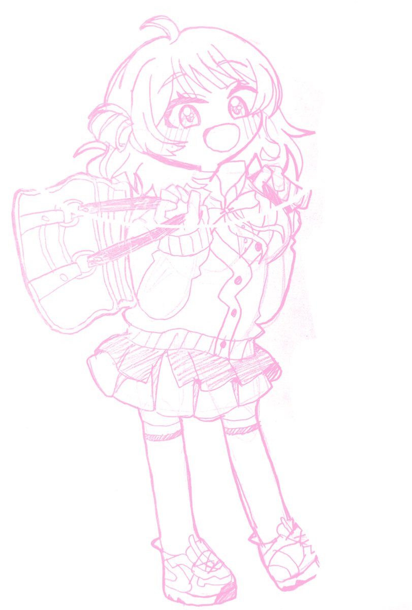 kasekaraku's tweet photo. 美少女が描きたくて描いた絵
清書しなそうなので下描きを投稿します https://t.co/Ooyl2uBTrT