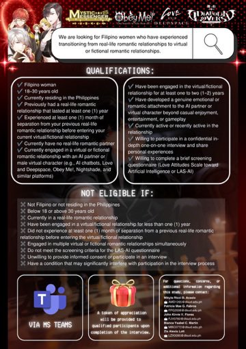 hotgirlempress's tweet photo. please help your girl out with her research study! would really appreciate any rts to help this reach more people 🫀 https://t.co/xd9Y6FWhoQ