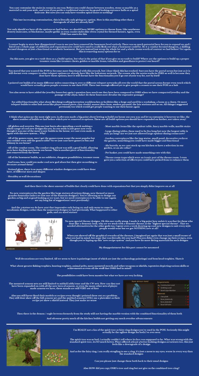 Gamez_Expert's tweet photo. @JagexRamen Same guy who made that huge 120 con idea document here. Truthfully i've been seeing the rework and its not going well. There has been massive issues and choices i'm seeing that has left me incredibly disappointed. To the point i dont even want to build my poh anymore https://t.co/AInVx3gQi8