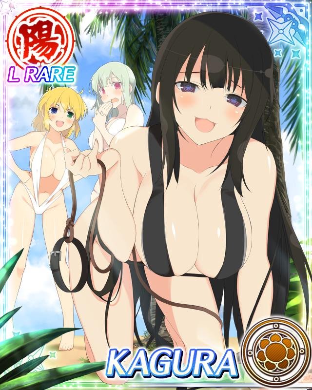 Goldentimedayo's tweet photo. か、神楽様!?　と、思ったら中身両奈ちゃんですよね？w
　ある意味、行動、ポーズ、口元、おねだり、その他色々で入れ替わってるのが分かるのもスゴイことなんですけど🤭
　奈楽ちゃんもビックリしてますし、春花様に言って戻してもらいましょ！

#閃乱カグラ
#シノマス https://t.co/qoVHECWDTJ