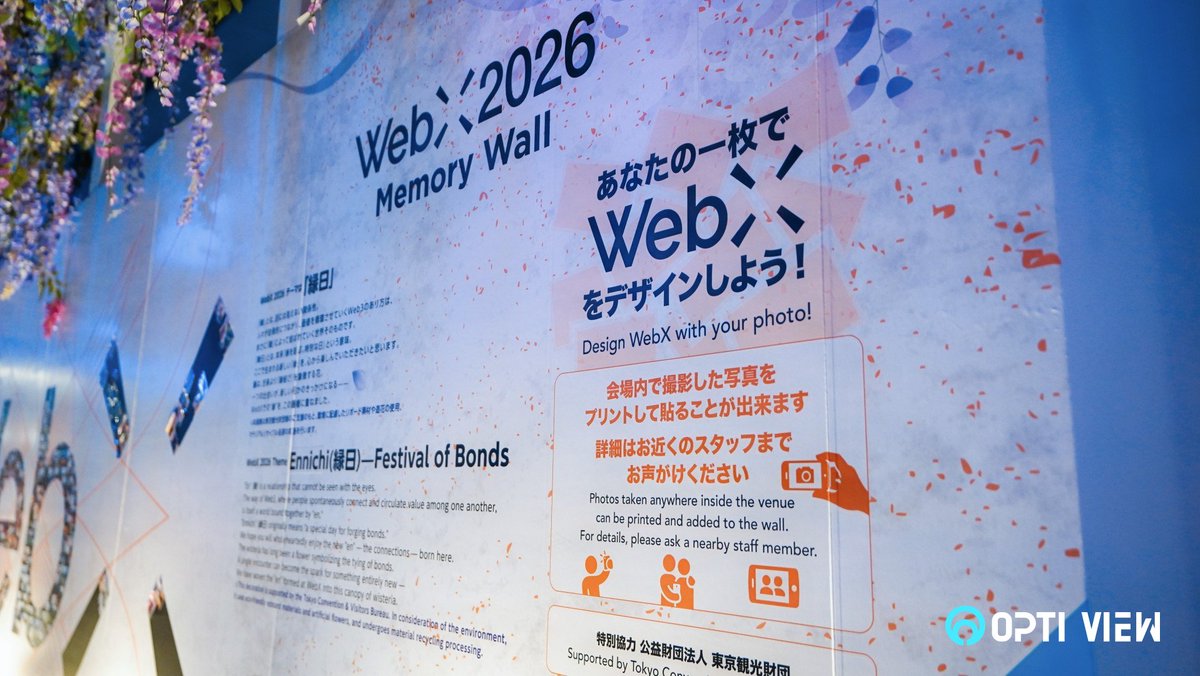 optiview_x's tweet photo. Two incredible days at WebX 2026 Tokyo! 🇯🇵⚡

Our team went to Asia's biggest Web3 gathering, and we joined conversations that mattered. Left with new connections and stronger conviction in blockchain, DeFi, AI, and crypto. 

Thanks @WebX_Asia for a world-class event. Onward! 🔥

https://t.co/VepvDiC0BD

#WebX2026 #Web3 #Crypto