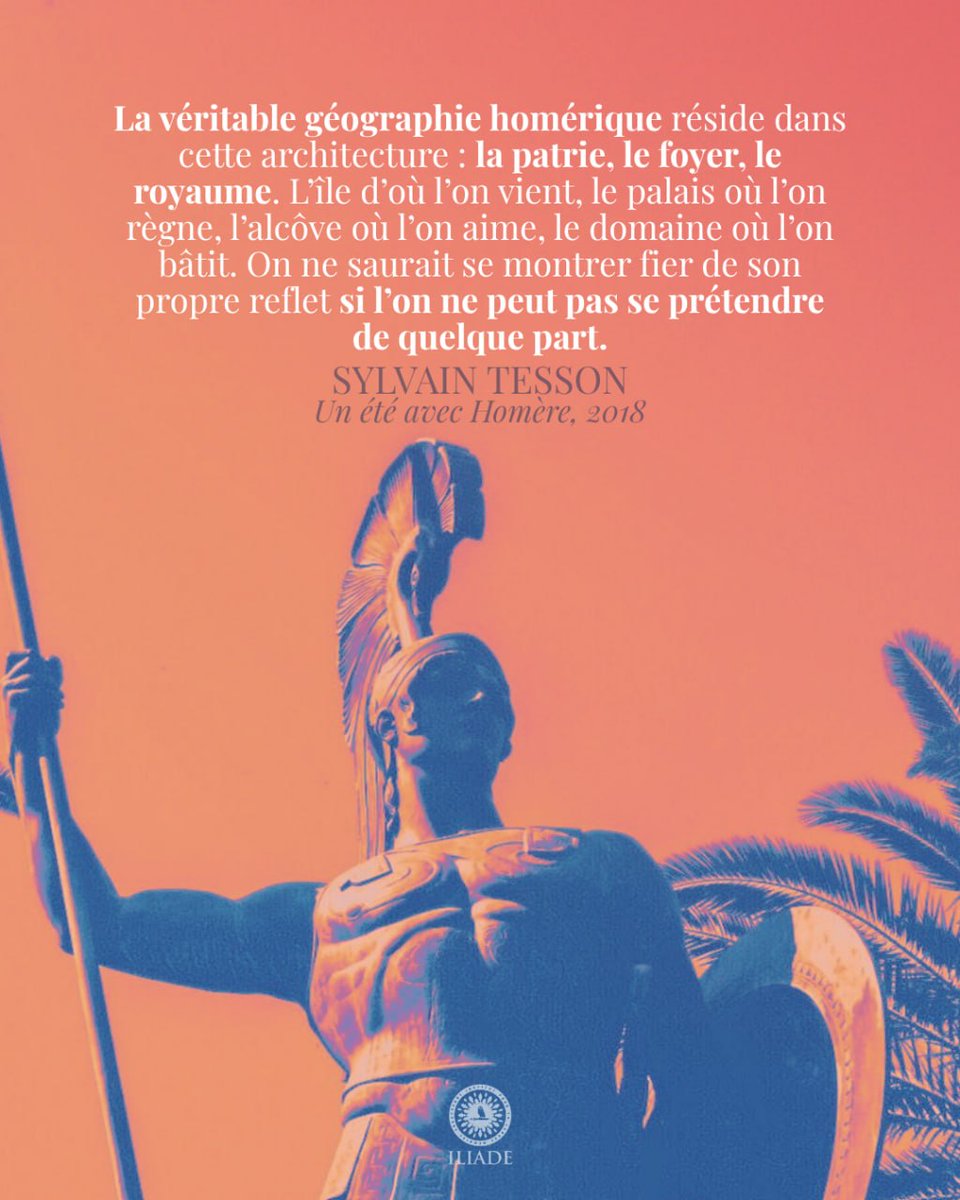 InstitutILIADE's tweet photo. 🏺 À l'occasion de la sortie de L'Odyssée de Christopher Nolan, revenons à la source de ce texte du « Père des Européens », selon la formule de Dominique Venner.

Bien avant d'être portée à l'écran, l'épopée d’Homère a façonné l'imaginaire européen depuis près de trois millénaires. Ce texte fondateur, porteur d'une éthique et d'une esthétique proprement européennes, met à l'honneur des modèles concrets : la ruse et le courage d'Ulysse, la fidélité et l'intelligence de Pénélope. Célébrant tout autant l'héroïsme tragique que notre identité profonde, il demeure une œuvre dont chaque génération redécouvre la force, la beauté et l'intemporelle actualité.

Pour aller plus loin : 
▸ Présentation de la promotion Homère : https://t.co/UoStnGG4gX
▸ Relire Homère : https://t.co/I7QRPGwxKZ
▸ L’héritage d’Homère : https://t.co/IKBGx8tiIQ
▸ Sur les traces d’Ulysse : https://t.co/4orzufl9wv
▸ Homère demeure. Pourquoi lire, et faire lire L’Odyssée : https://t.co/knDn96ZfPA