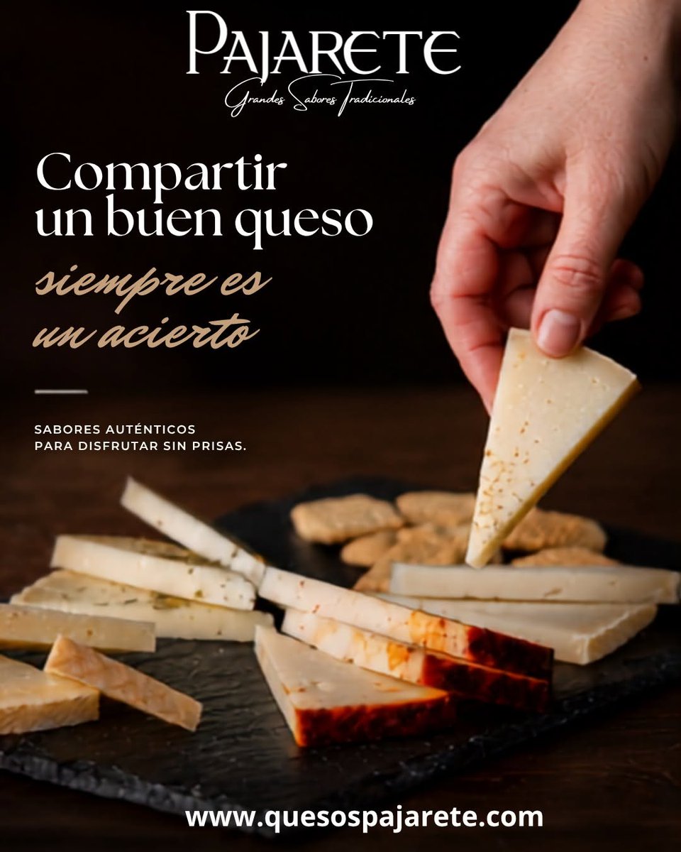 QuesosPajarete's tweet photo. Compartir un buen queso siempre es un acierto

Hay momentos que merecen disfrutarse sin prisas.

❤️ Porque los mejores momentos... siempre se comparten.

🌐 https://t.co/dchYhAccAh

#QuesosPajarete #TablaDeQuesos #MomentoGourmet #QuesoArtesano #Gastronomía #SierraDeCádiz https://t.co/68v2P8nxVj