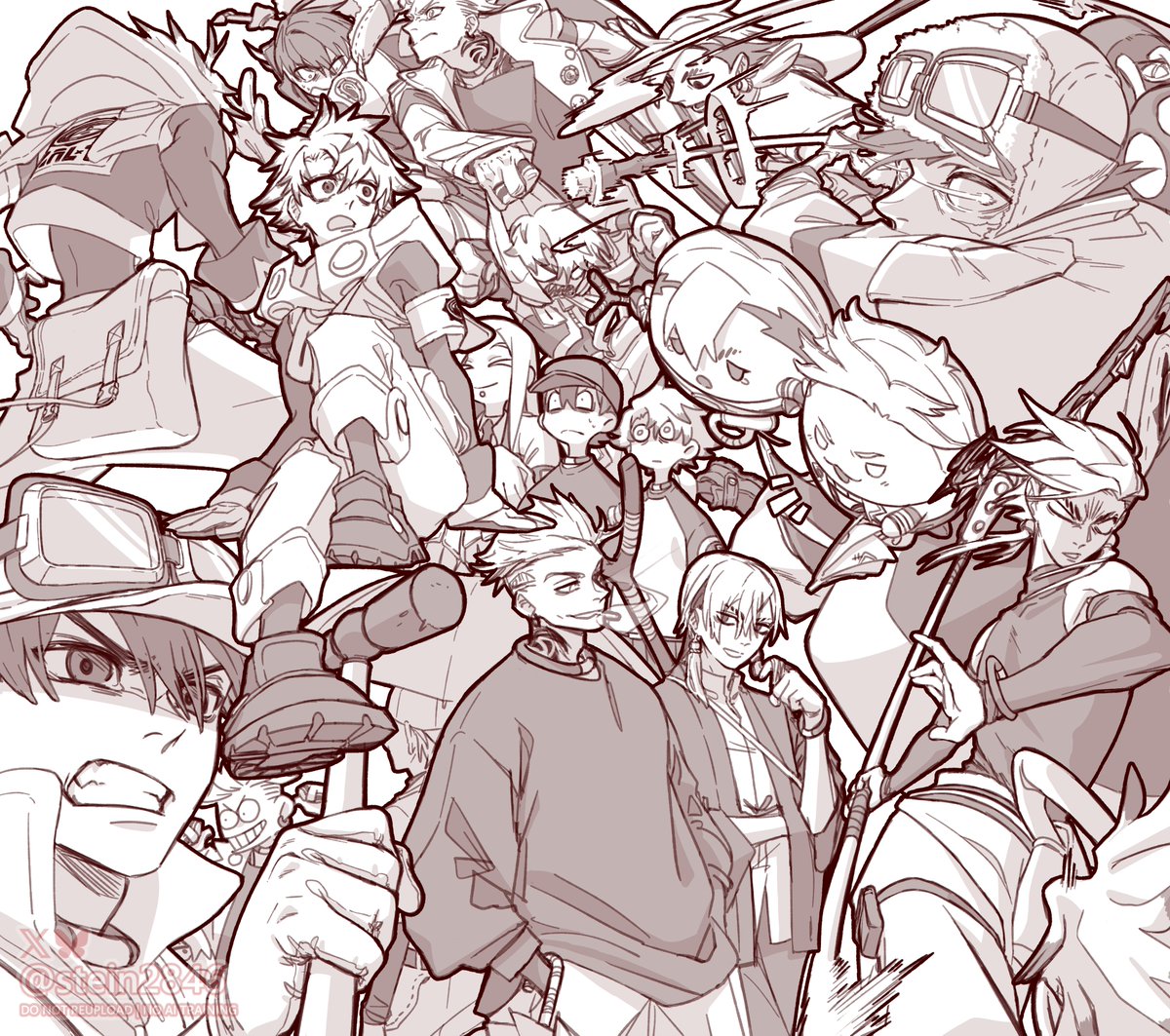 stein2846's tweet photo. All my gachi favourites in one pic

☂️👹 Enzn &amp; 🔨🐺 Follorudo if u squint https://t.co/H3e8569SwU