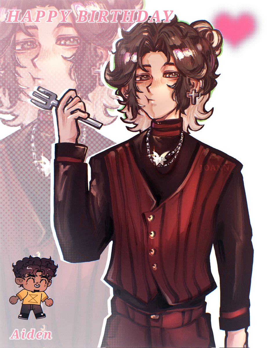joann26_0709's tweet photo. HAPPY BIRTHDAY TO AIDEN🎉 sorry, I'm late.🥺 #dvc #disventurecamp #Aiden #fanart https://t.co/xZpKwTy2qD