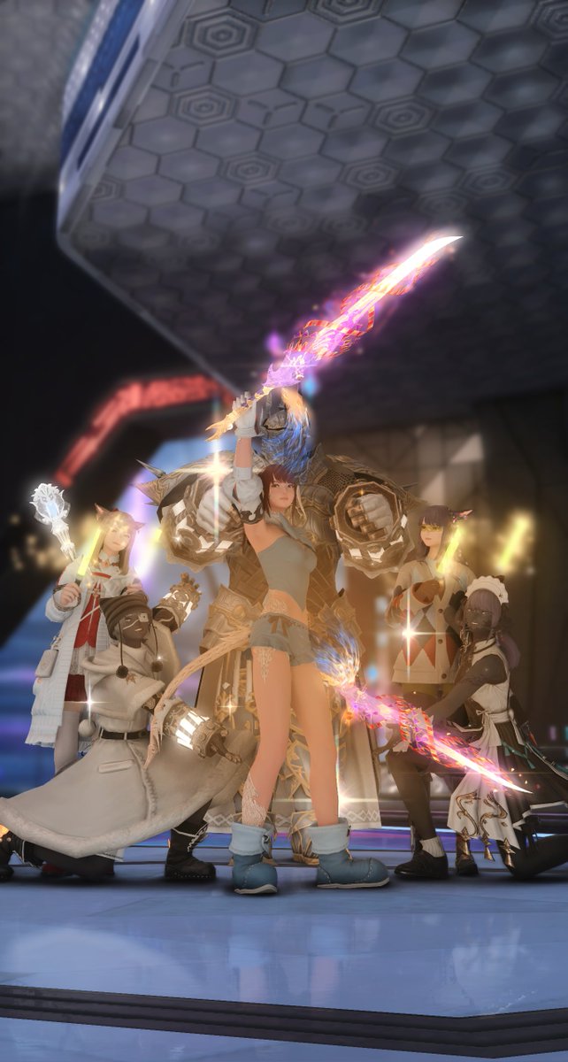 VarunaFFXIV's tweet photo. Officially 7/7 😭 DMU finally cleared!!

Thanks for sticking around through every cursed pull and “surely this is the one.” We actually did it <3

Thanks also for the awesome photos @arikirino @LeoNap247 https://t.co/p53eMuUjMK