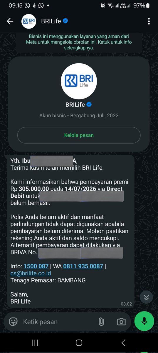 Pcylss's tweet photo. @BRILIFEID gini banget nyari nasabah? kemarin waktu ditelfon itu dijelaskannya sekedar program untuk semua nasabah bri bergantian selama 3 tahun. jadi ya gue iya iya aja. lah anj tbtb ada penarikan. untuk ga ada saldo. tolong dong penjelasannya mau berenti aja https://t.co/mW8Bcus5CK