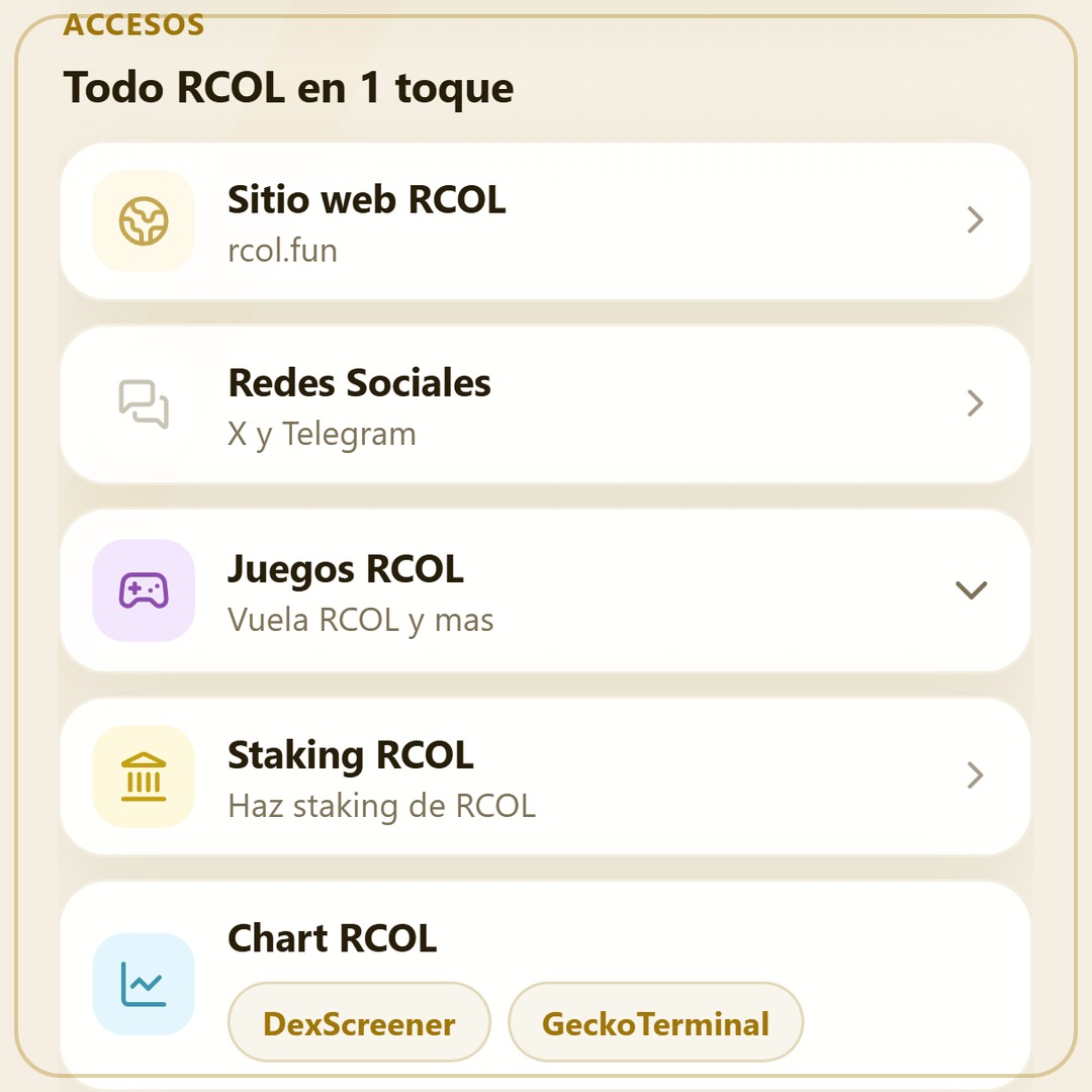 RCol_Oficial's tweet photo. RCOL Hub mini app changelog for verification review - https://t.co/FnlInW1myz 

Hub home
- Official RCOLombia DAO home with RCOL branding
- Light and dark theme toggle
- Share RCOL Hub from the app
- MiniKit status for World App and browser mode
- Spotlight shortcuts to Staking and Swap
- Announcement carousel for RCOL news and games
- Market stats live price 24h change market cap liquidity burn holders
- Price sparkline from GeckoTerminal
- Swap teaser with live rate
- NFT RCOL Genesis preview coming soon
- Quick links website games staking charts community
- Token contract address with copy
- Community links X and Telegram

Wallet and Pay
- Connect World App wallet with portfolio balances
- Quick actions Swap Send Receive Earn
- Native swap RCOL WLD USDC WETH on Worldchain
- Swap uses Permit2 and Universal Router
- Send RCOL to pasted 0x address
- Send to World App contacts when available
- Receive RCOL with local QR optional amount copy and share
- Burn RCOL with history tracking
- Transaction history for swaps sends and burns
- Earn opens the staking ecosystem app

Integrations
- DexScreener and GeckoTerminal chart links
- Mini games Vuela RCOL Flappy Butterfly World Runner
- Official site https://t.co/ZDR0qIYOFg
- Security headers HTTPS CSP HSTS

Production URL https://t.co/4YXXBhD7Px

#WorldChain #Crypto #Memecoin #BuildOnWorld #WorldApp  🦋🛠️📲🪐