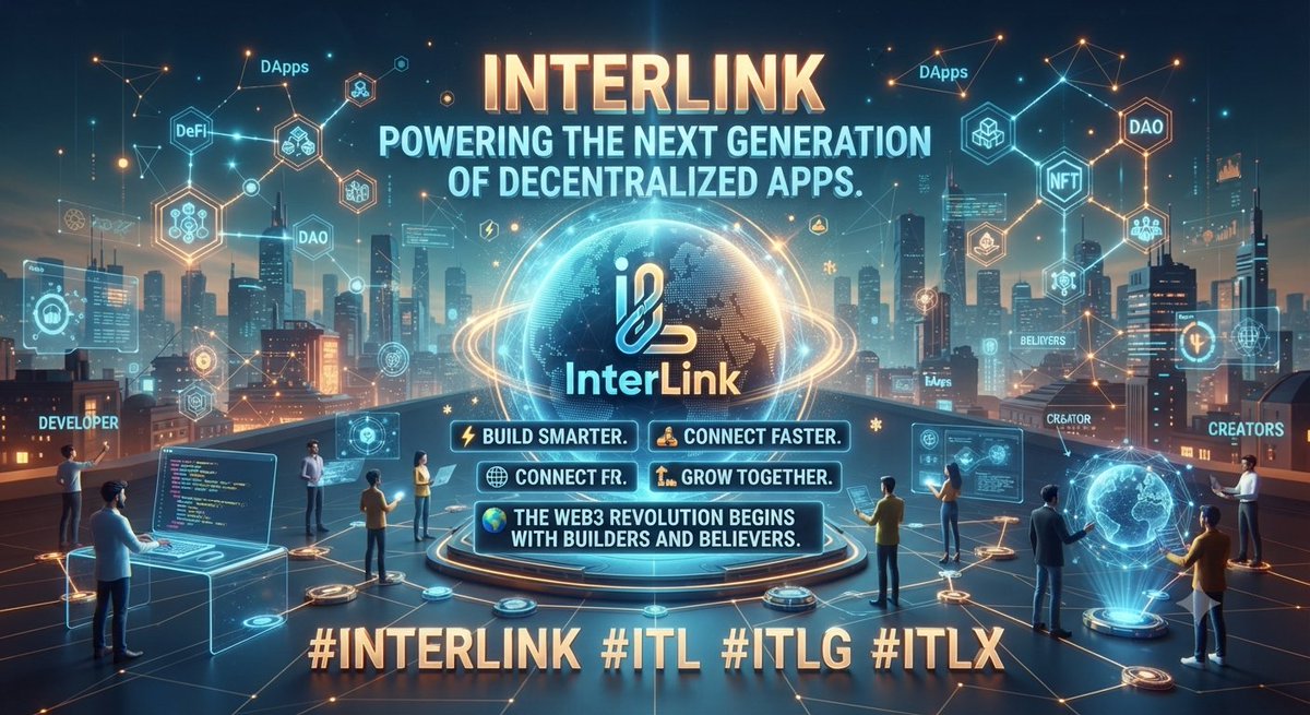 krishnared58032's tweet photo. ⚡ Build smarter. 
🏕 Connect faster. 
🏗 Grow together.
🚀 InterLink is powering the next generation of decentralized apps.
🌍 The Web3 revolution begins with builders and believers.

#INTERLINK #ITL #ITLG #ITLX https://t.co/aTdAfsbQam